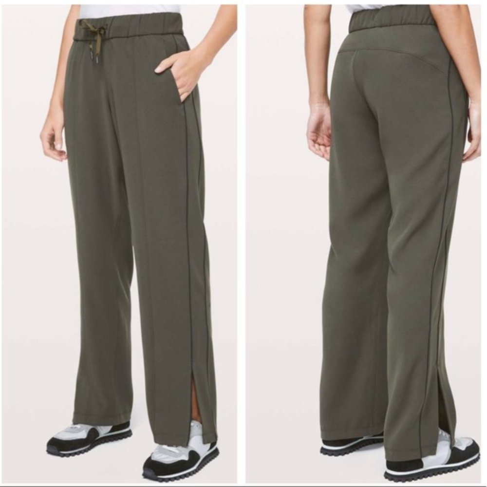 Lululemon On the Right Track Pant 6 NWT Dark Olive